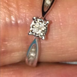 Kays 10k white gold ring.